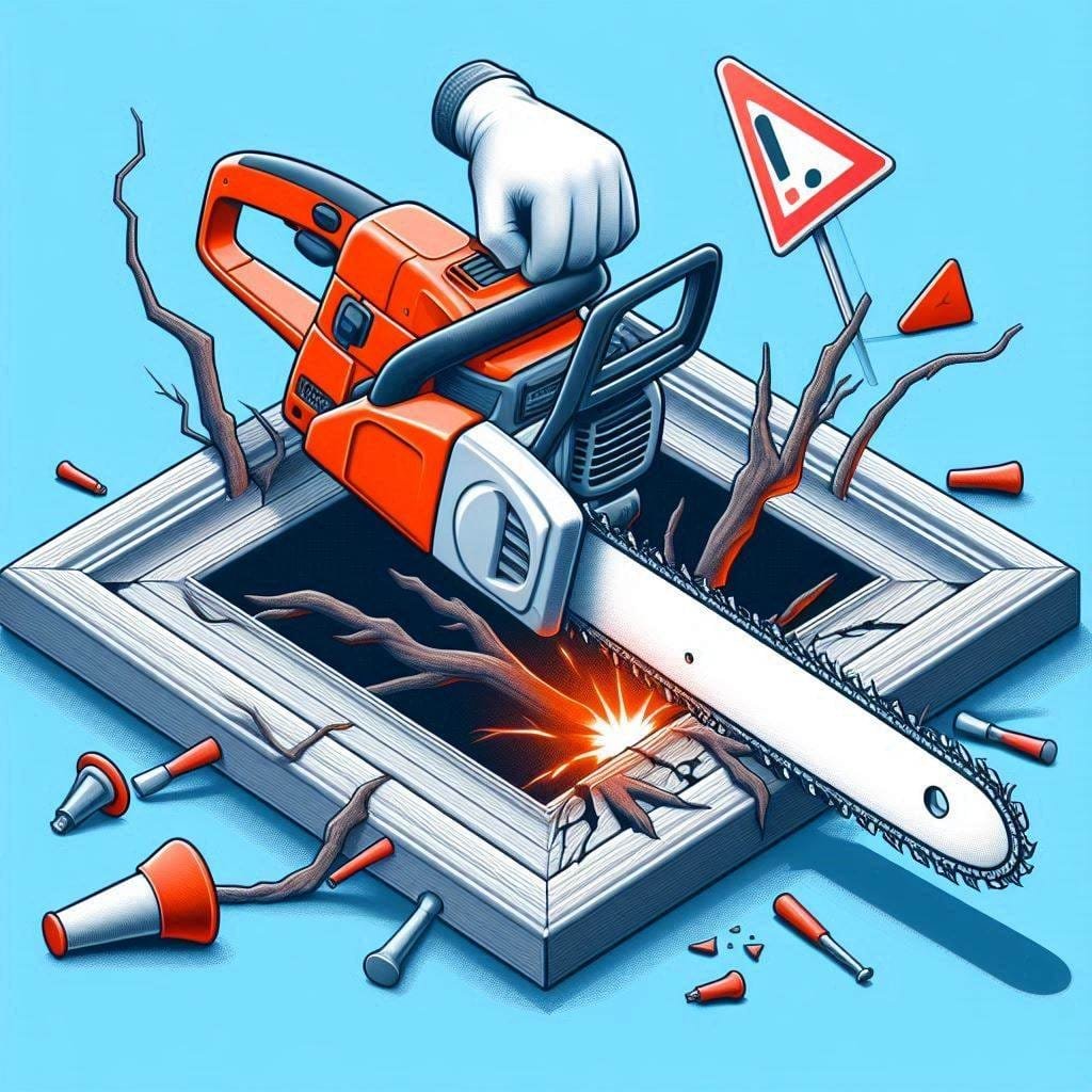 Errores comunes al usar una motosierra